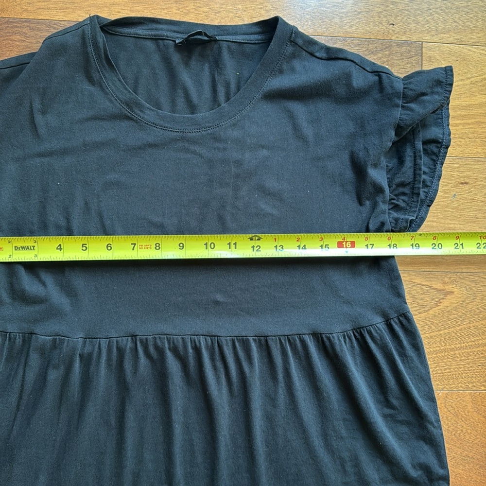 JCrew- Broken-in-Jersey-Knit Tiered Mini Dress - Picture 9 of 9